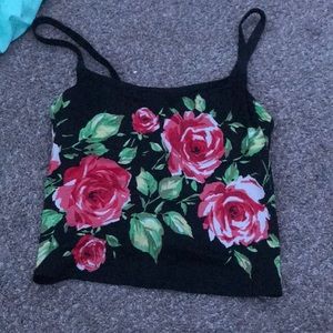 Rose crop top